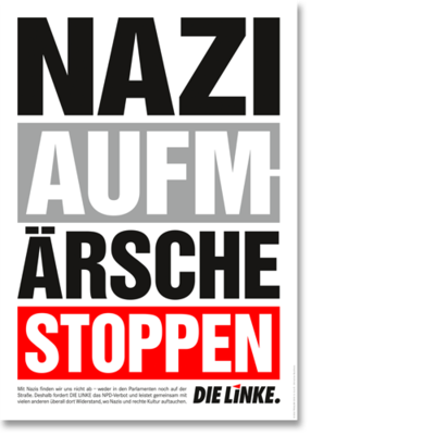 Plakat "Naziaufmärsche stoppen"