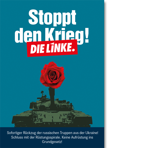 Handzettel "Stoppt den Krieg"