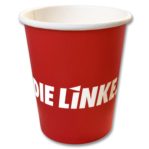 25er Gebinde Pappbecher &quot;DIE LINKE.&quot;
