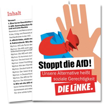 Broschüre "Stoppt die AfD"