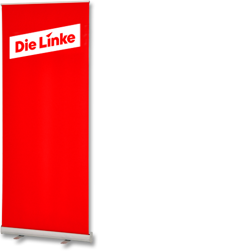 Roll-Up &quot;Die Linke&quot;