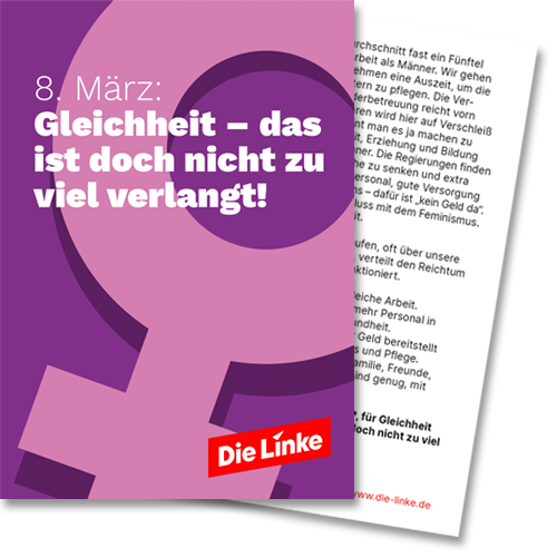 Postkarte &quot;8. März-Gleichheit&quot;