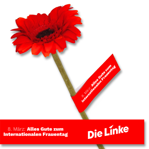 Banderole &quot;Frauentag&quot;