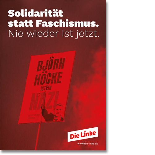 Plakat "Solidarität statt Faschismus"