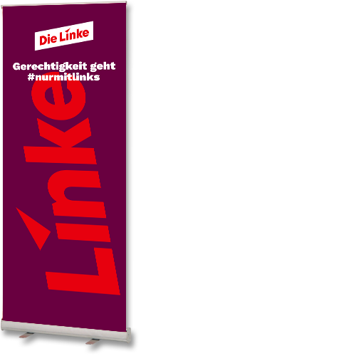 Roll-Up &quot;Die Linke&quot;