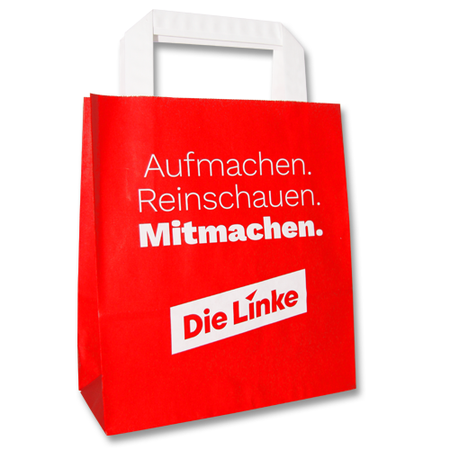 Papiertragetasche &quot;DIE LINKE.&quot;
