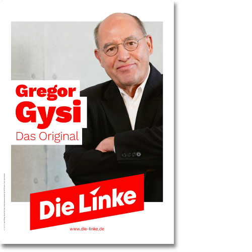 Plakat &quot;Gregor Gysi&quot;
