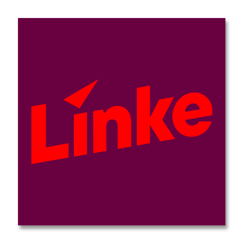 Aufkleber &quot;Linke&quot; quadratisch