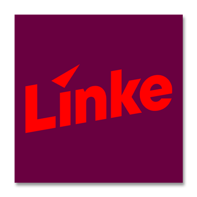 Aufkleber &quot;Linke&quot; quadratisch