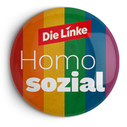 Button &quot;Homo Sozial&quot;