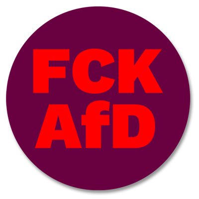 Aufkleber &quot;FCK AfD&quot;