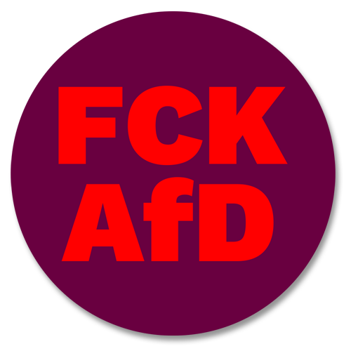 Aufkleber &quot;FCK AfD&quot;