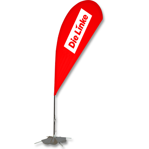 Beach Flag &quot;Die Linke&quot;