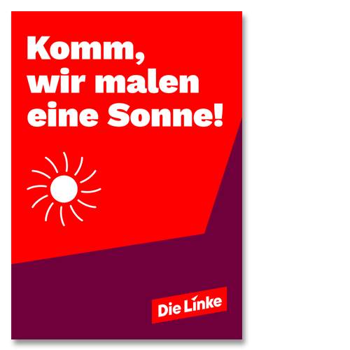 Malblock &quot;Komm wir malen eine Sonne! Die Linke&quot;