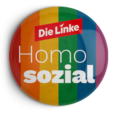 Button "Homo Sozial"