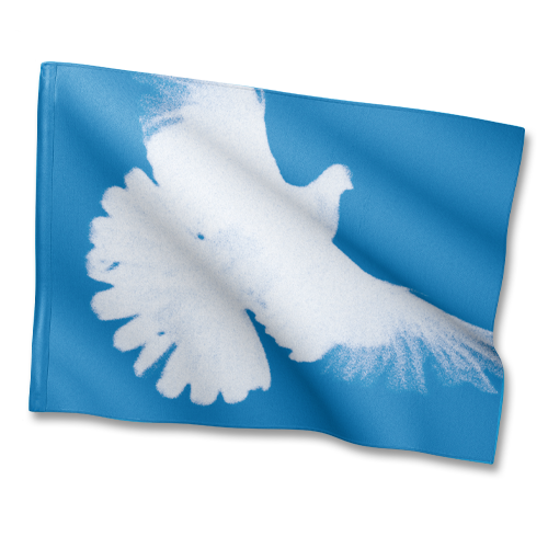 Fahne "Friedenstaube" 80 x 60 cm