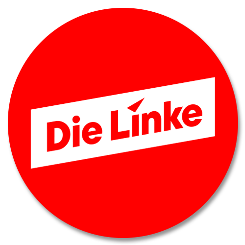 Aufkleber "Die Linke" klein