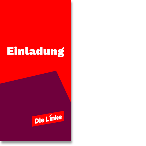 Einladungskarte "Die Linke"