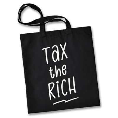 Stoffbeutel "Tax the rich"