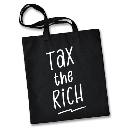 Stoffbeutel "Tax the rich"