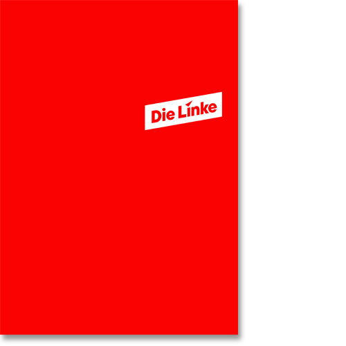 Tagungsmappe ohne Seitenklappen "Die Linke"
