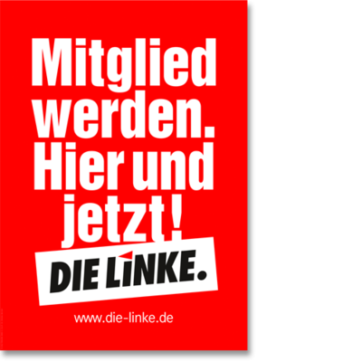Plakat "Mitglied werden"