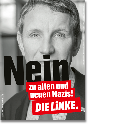 Plakat "Nein zu alten und zu neuen Nazis!"