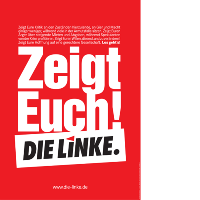Plakat "Zeigt euch!"