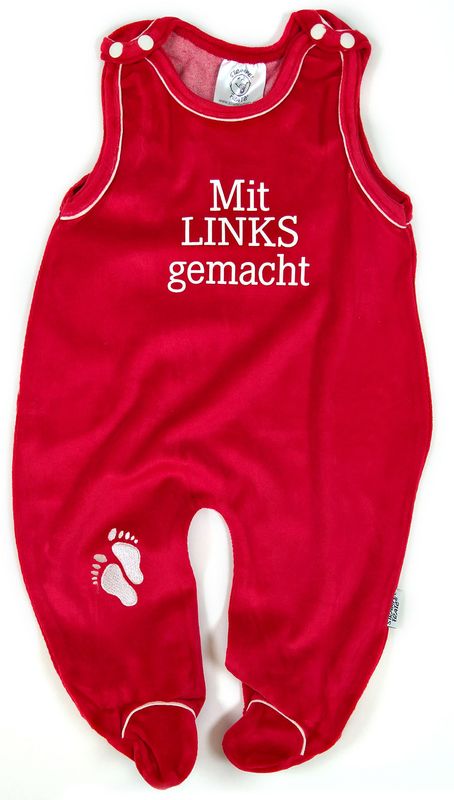 Baby-Strampler "Mit LINKS gemacht"