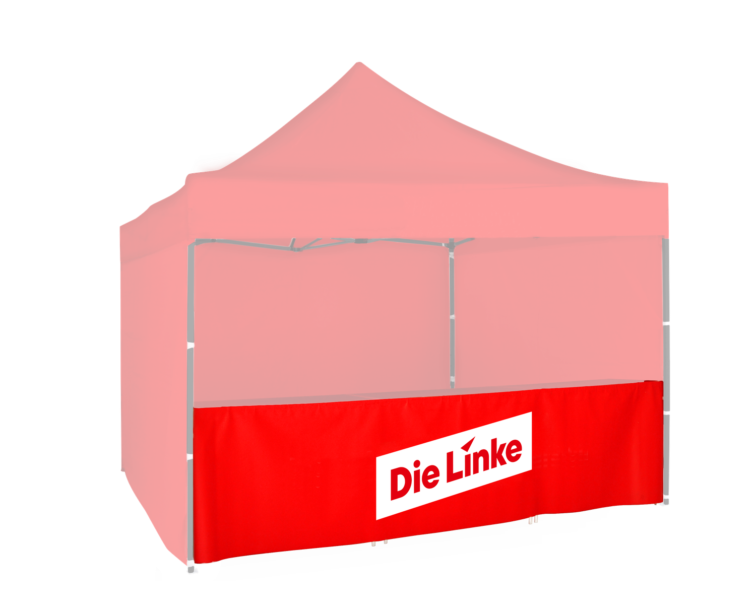 Zeltschürze für rotes Zelt