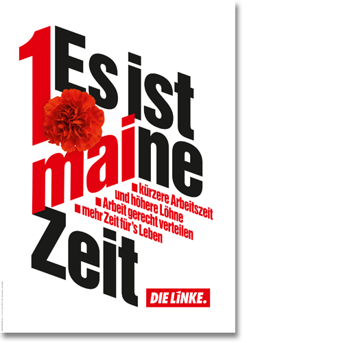 Plakat "1. Mai - maine Zeit"