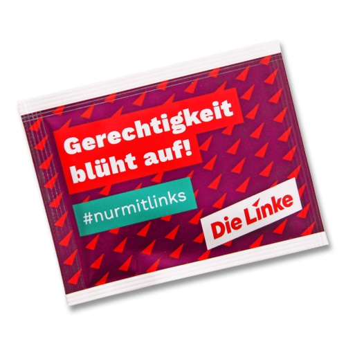 Samentütchen "Gerechtigkeit blüht auf! #nurmitlinks"