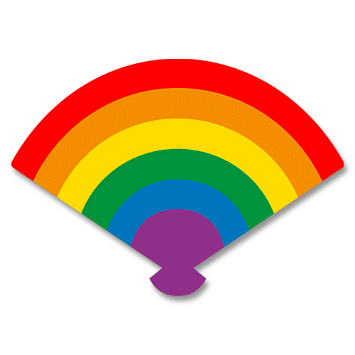 Regenbogen-Fächer
