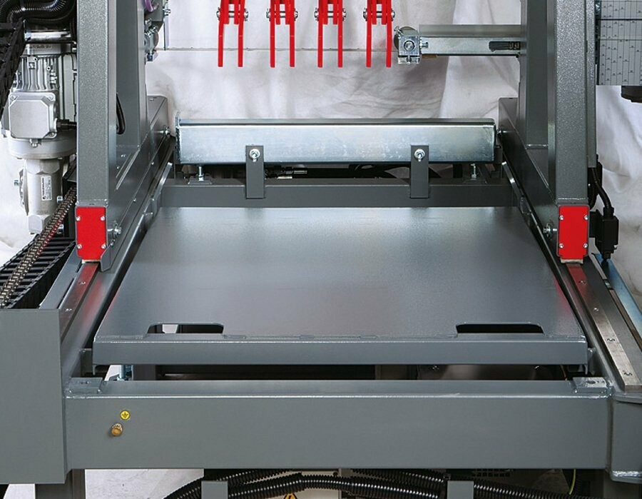 Materialrutsche - hydraulisch für Pilous Blockbandsäge CTR 800 H