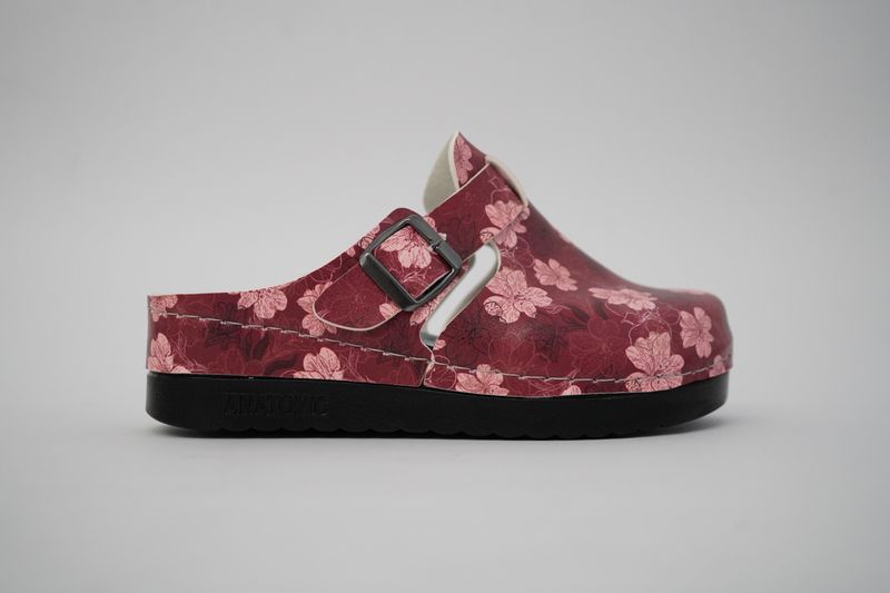 Кломпи 154603 Red/Flowers