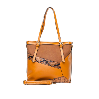 Женска ташна 124529 Taupe Camel Snake