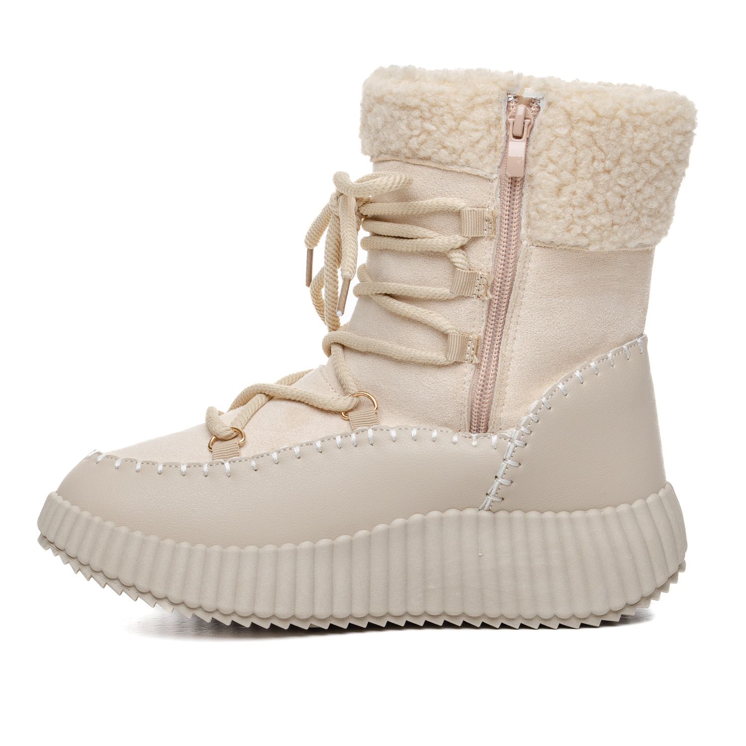 Женска Чизма 210136 Beige