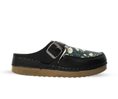 ЖЕНСКА КЛОМПА 154464 BLACK/FLOWERS