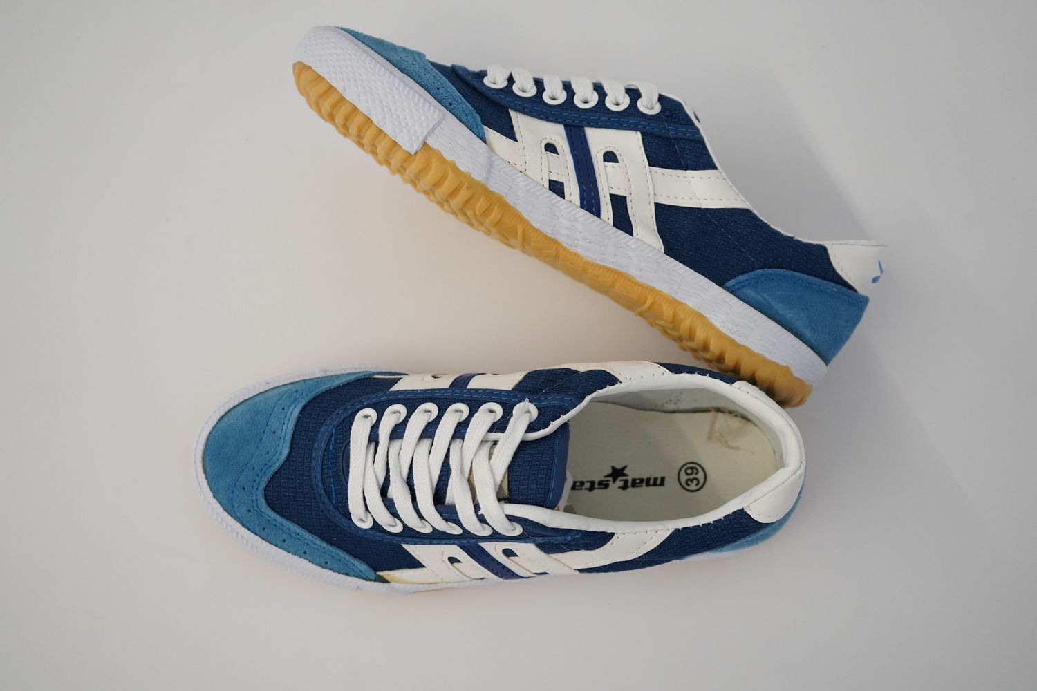Машка Платнена Патика 120S Royal Blue/White