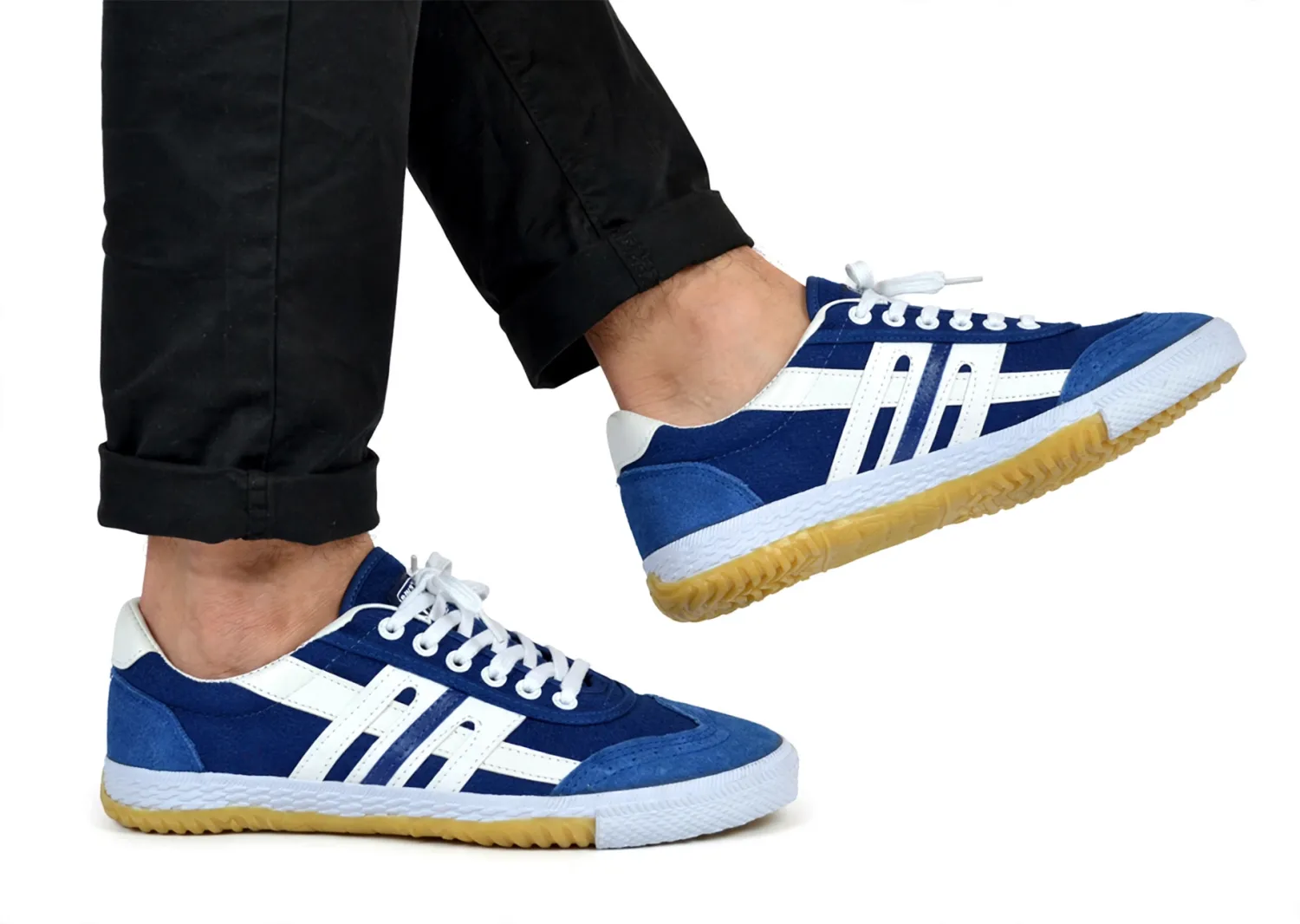 Машка Платнена Патика 120S Royal Blue/White