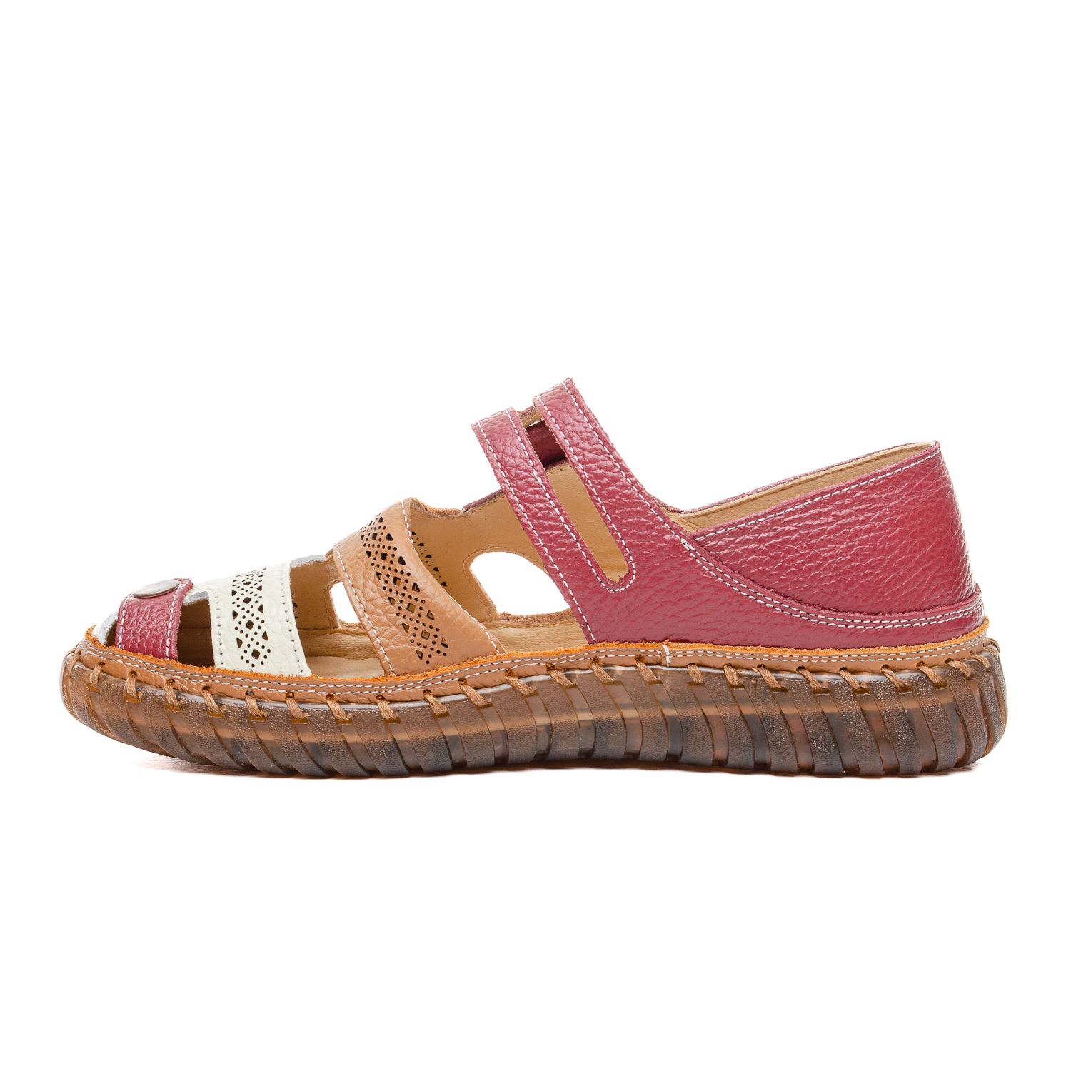 Женска Чевла W043305 Red/Beige/Camel