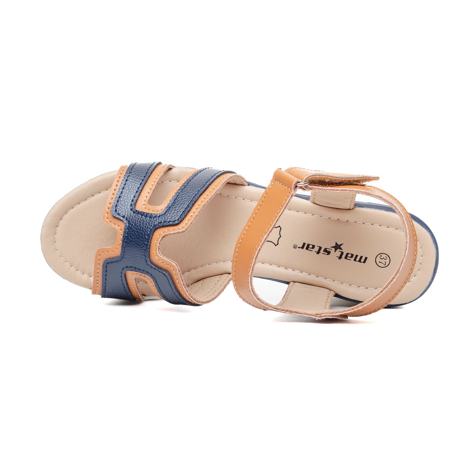 Женска Сандала 186116 Navy/Camel