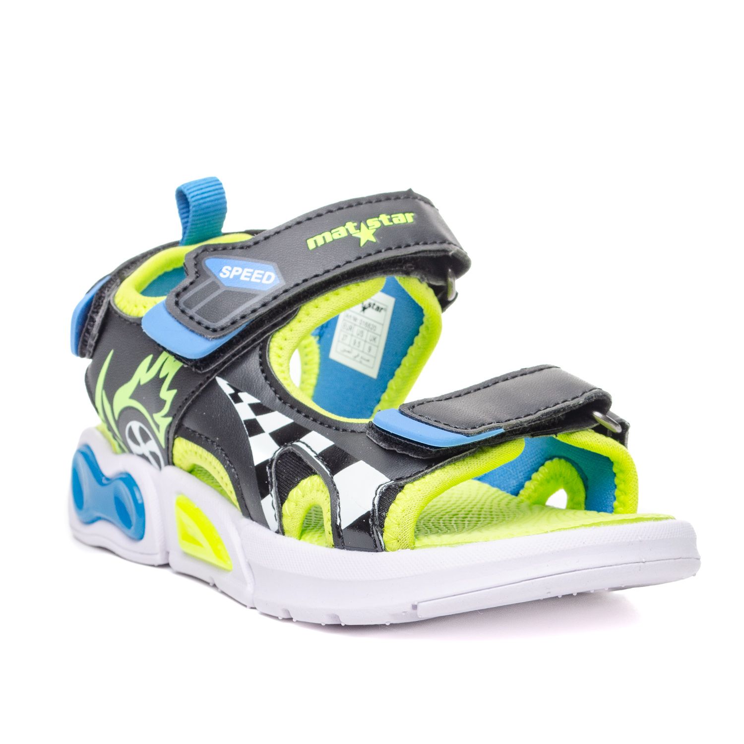 Детска Сандала 016620 Black/Yellow