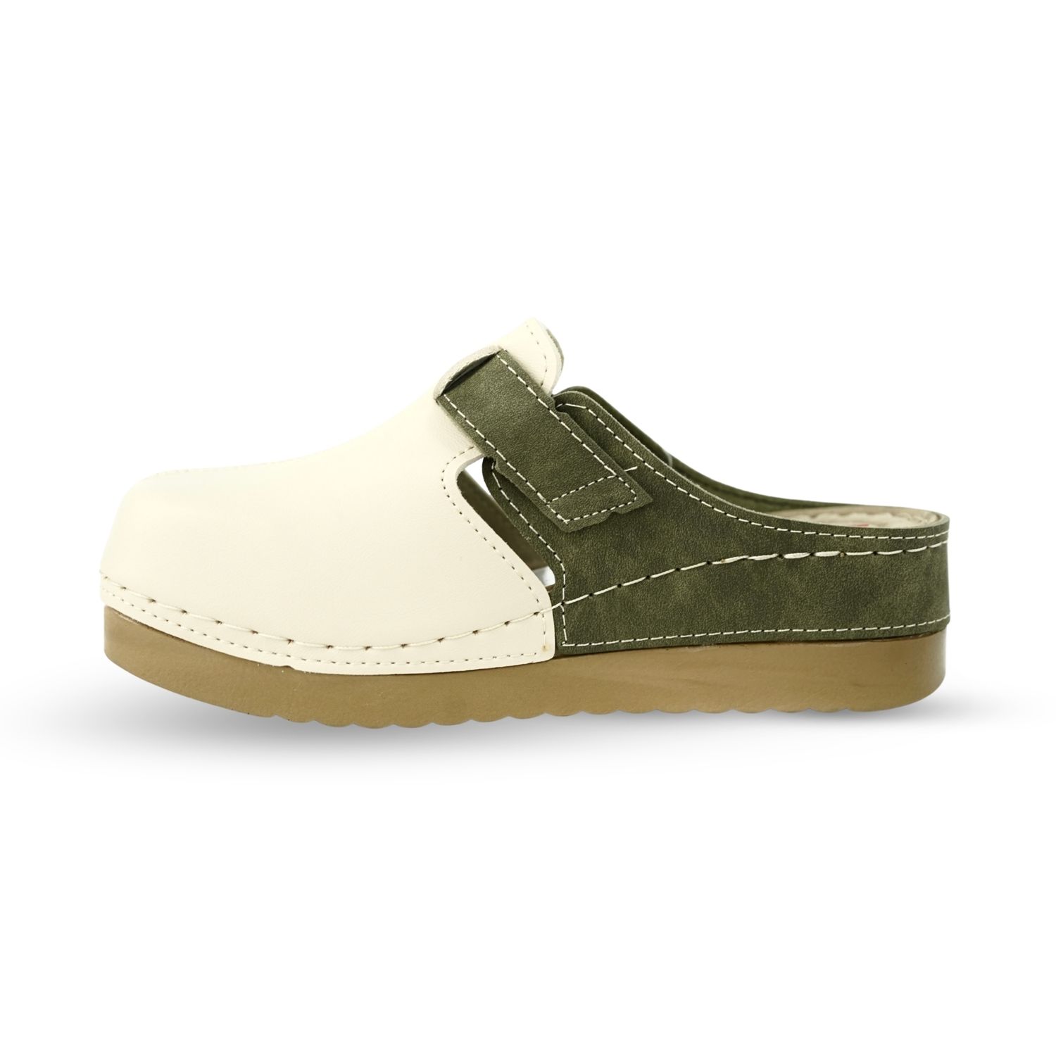 Женска Кломпа 154182 Beige-Khaki