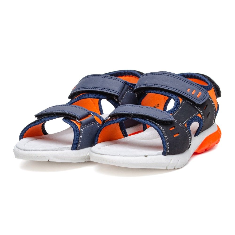 Детска Сандала 018363 Navy/Orange