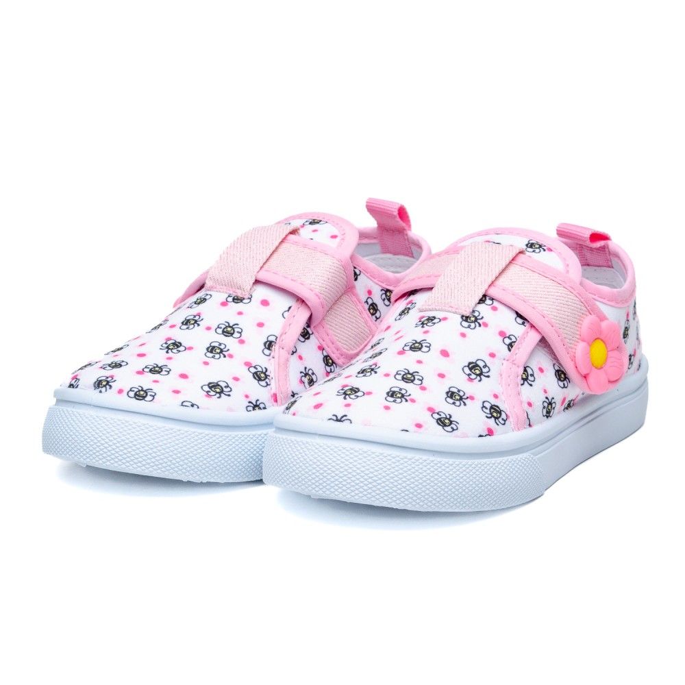 Детска Платнена Патика 751057 White/Pink