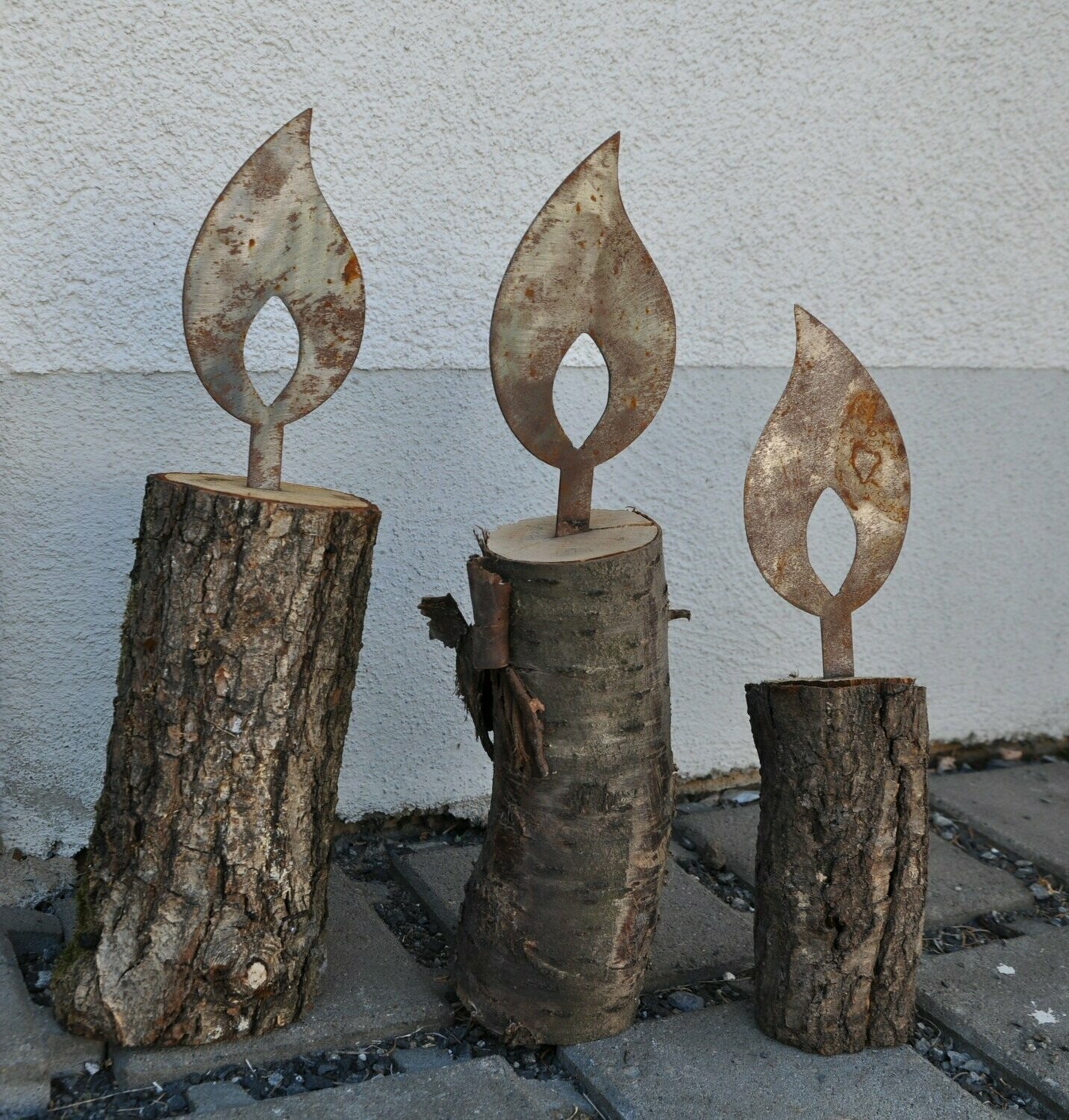 Kerzenflamme - 3 Stück