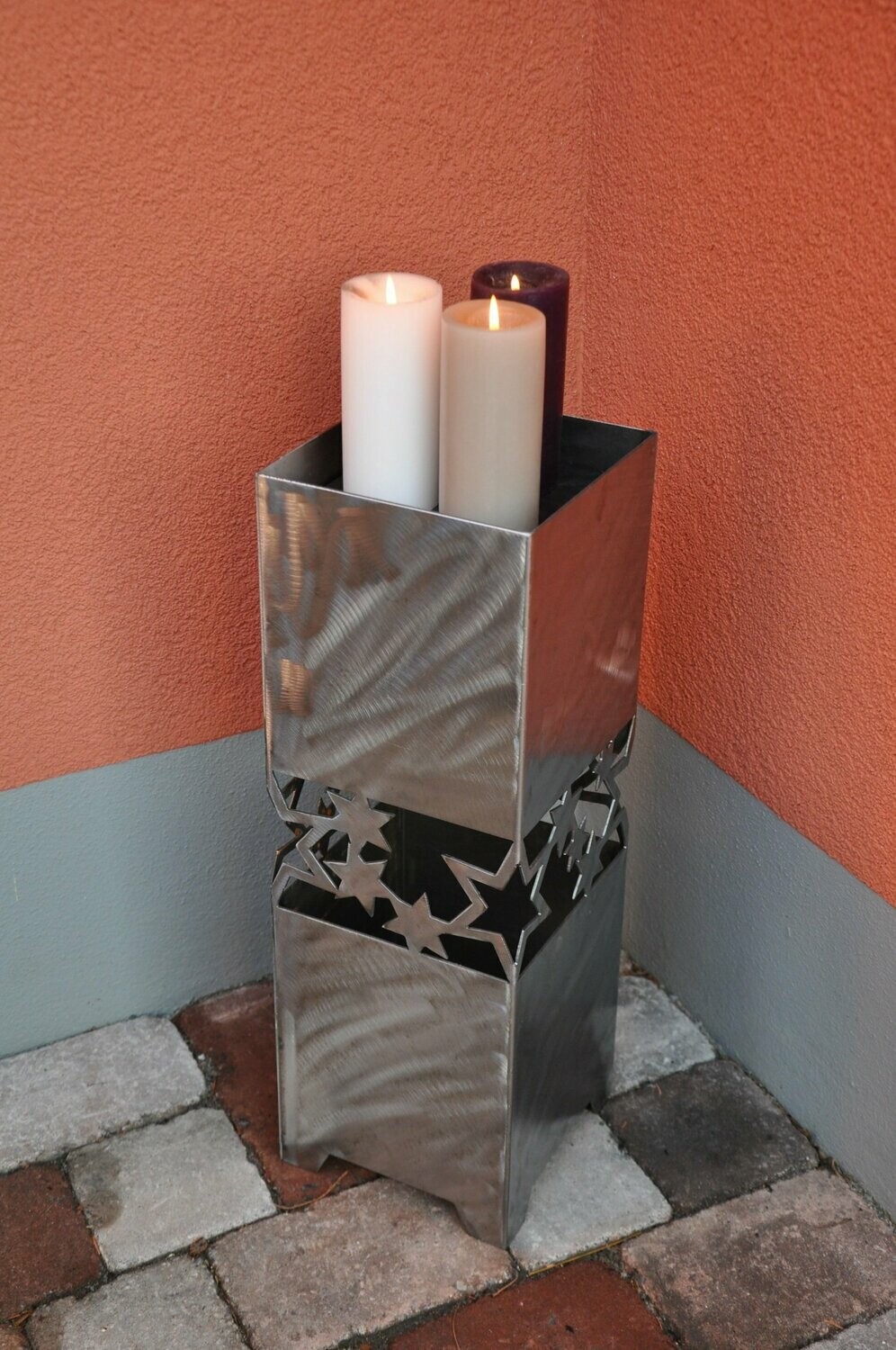 Sternensäule für Kerzen