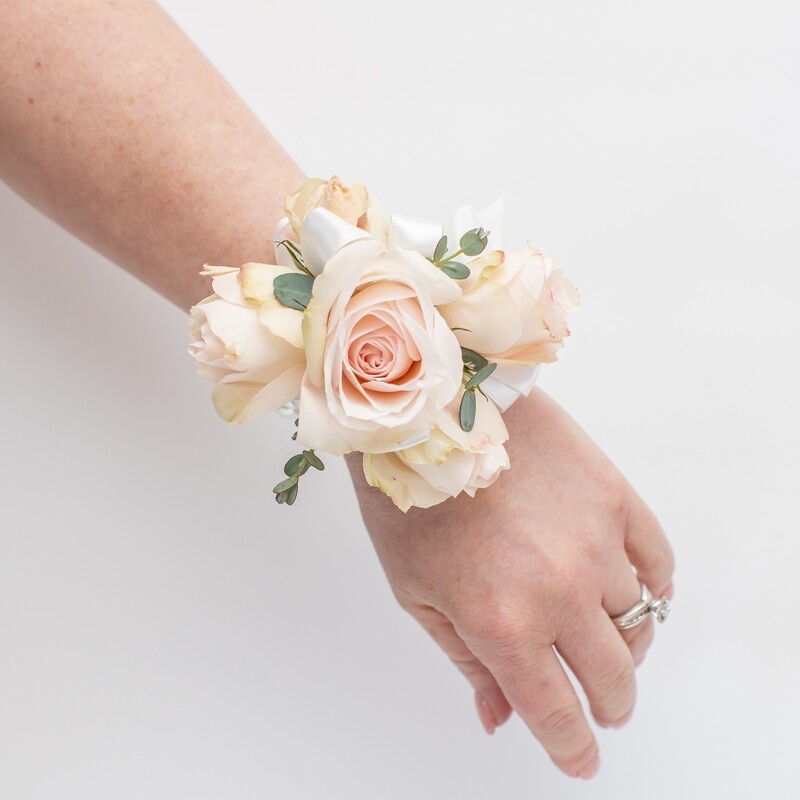 Blush corsage