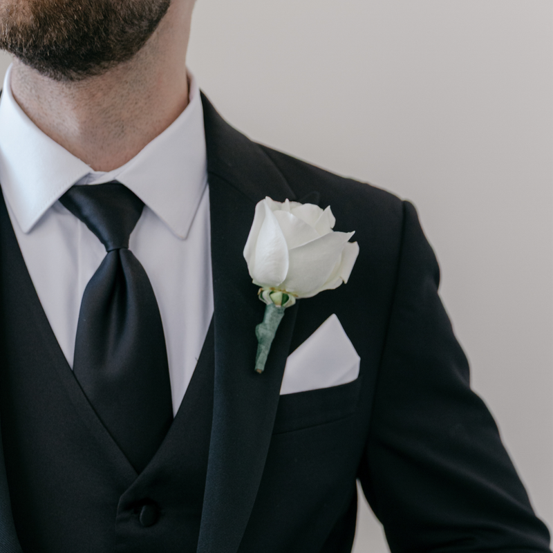 Single Rose Boutonniere